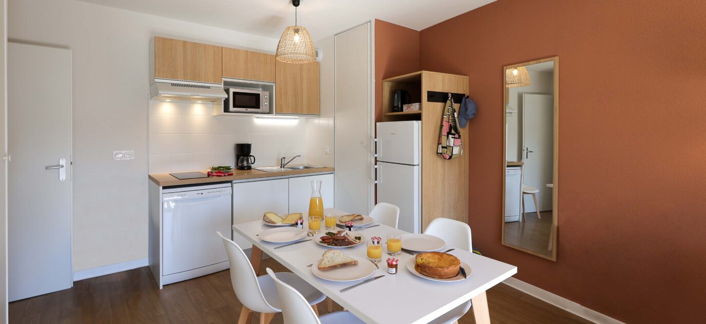 Appartement dans résidence multiservices – 1 chambre – 4 voyageurs – 30 m²