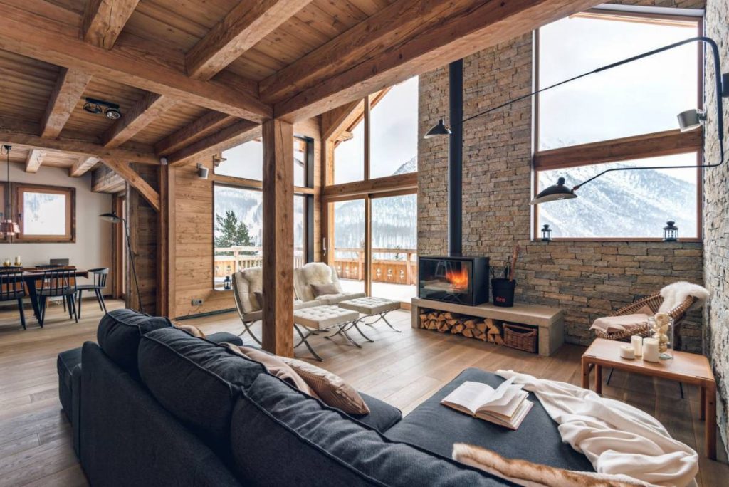 Chalet individuel avec jacuzzi intérieur, sauna, salle de cinéma – 4 chambres – 12 voyageurs – 310 m²