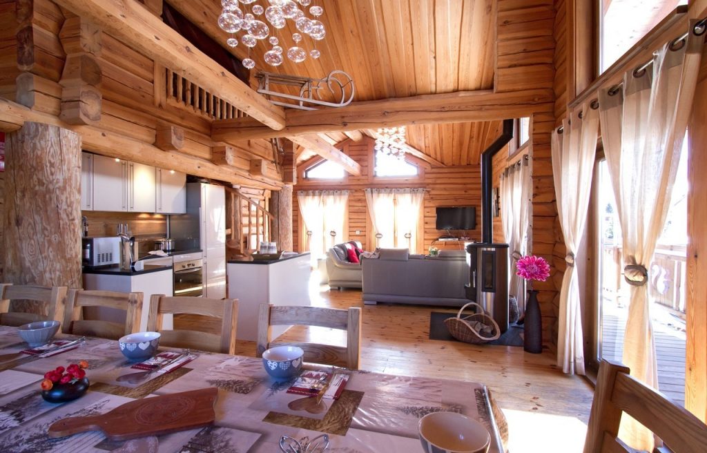 Chalet mitoyen avec hammam, jacuzzi, sauna – 4 chambres – 12 voyageurs – 200  m²