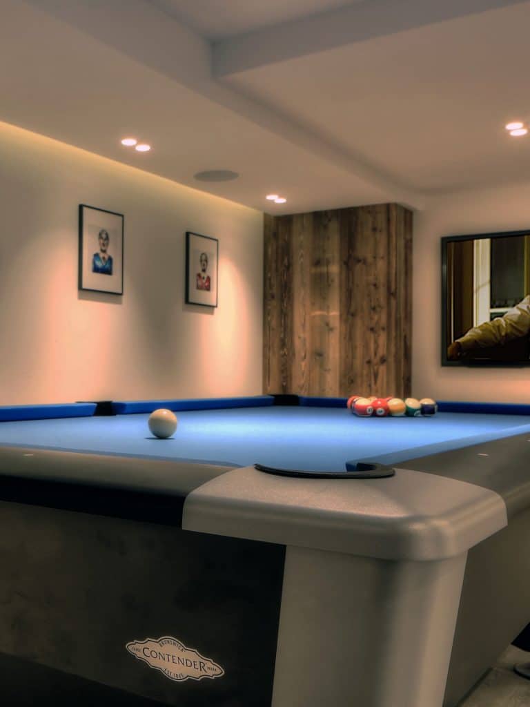 Chalet individuel avec hammam, jacuzzi intérieur, salles de massage, de sport, de cinéma et de jeux – 6 chambres – 16 voyageurs – 520 m²