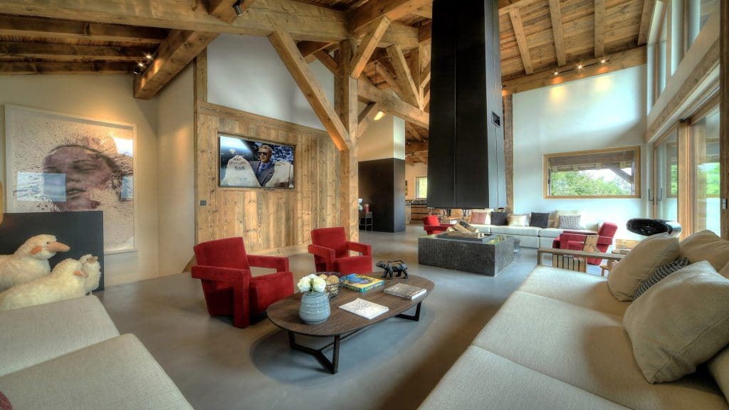 Chalet individuel avec hammam, jacuzzi intérieur, salles de massage, de sport, de cinéma et de jeux – 6 chambres – 16 voyageurs – 520 m²