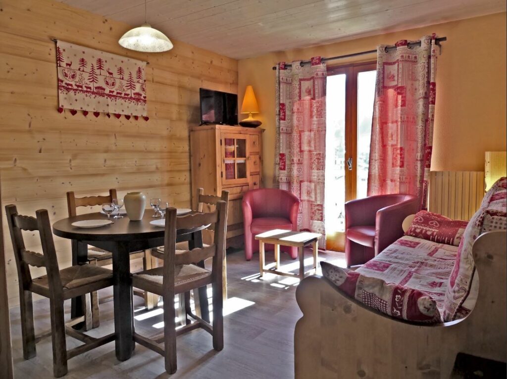 Appartement proche pistes de ski et village  – 1 chambre – 4 voyageurs – 35 m²