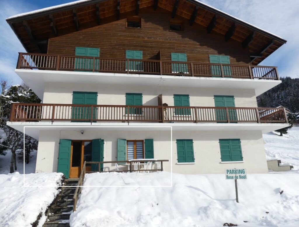 Appartement rez-de-jardin 3*** dans chalet – 1 chambre – 6 voyageurs – 52 m²