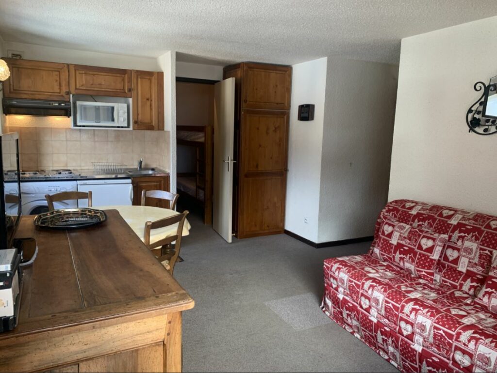 Appartement au pied des pistes de ski – 1 chambre – 6 voyageurs – 34 m²