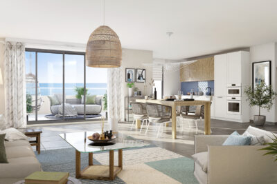 T2 vue mer et terrasse – 3 pièces – 2 chambres – 64.18 m²
