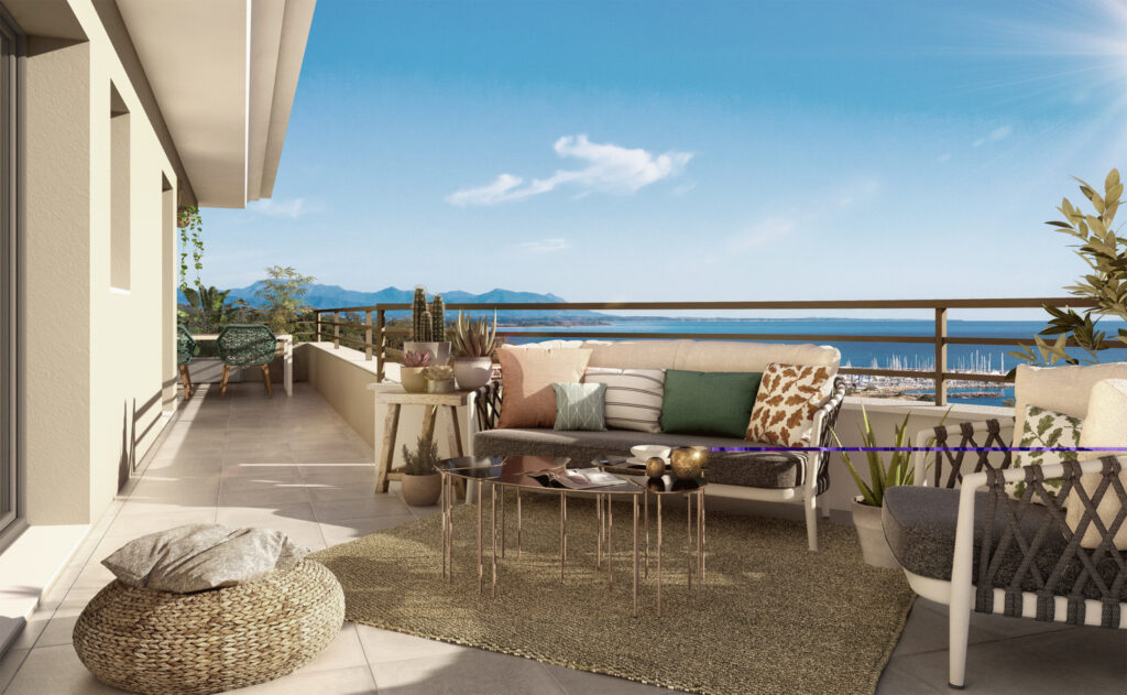 T2 vue mer et terrasse