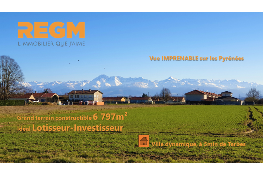 Terrain à vendre à Bordères-sur-l&rsquo;Échez