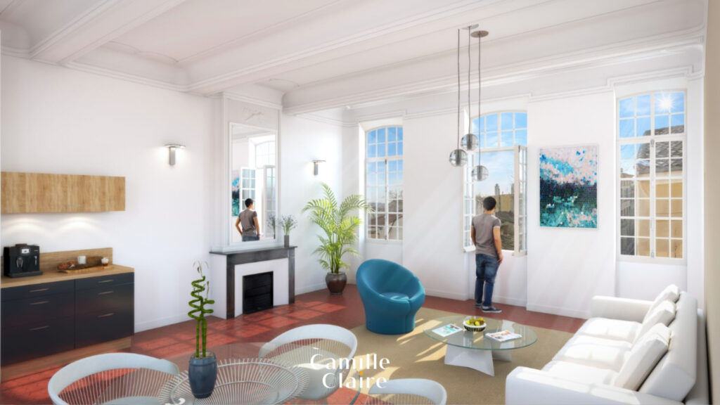 Appartement en dernier étage sur Aix en Provence