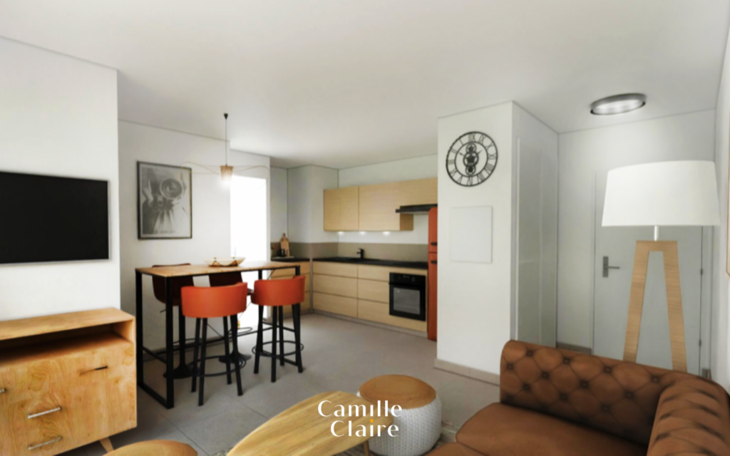 Toit terrasse, Appartement 3 chambres avec vue sur la sainte