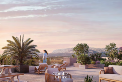 Toit terrasse, Appartement 3 chambres avec vue sur la sainte victoire – 4 pièces – 3 chambres – 88 m²