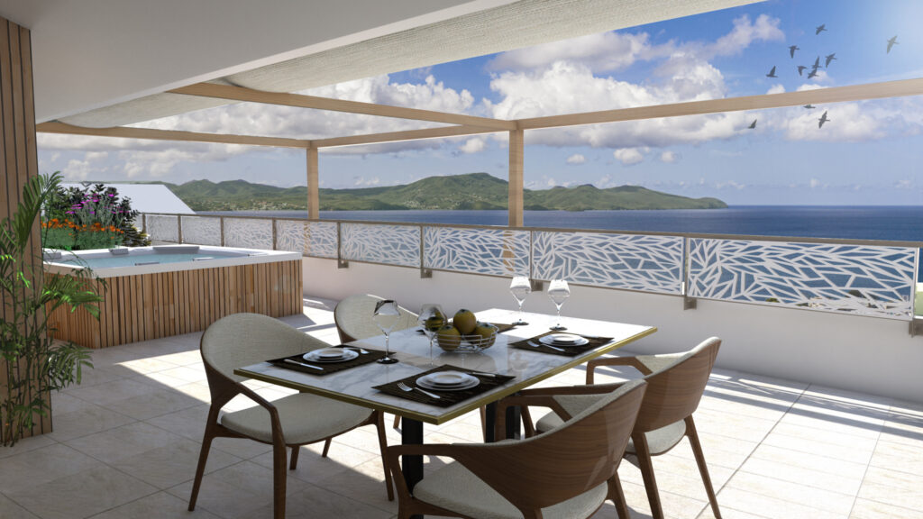 PROGRAMME NEUF: Très beau T4 de 205m2 à vendre avec vue sur la mer – 4 pièces – 3 chambres – 205.95 m²