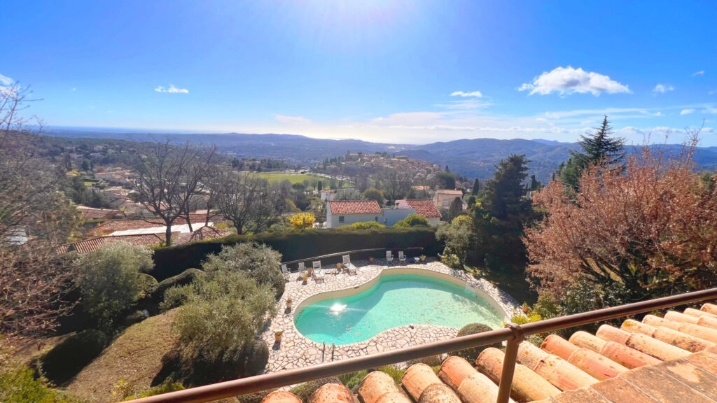 Luxueuse villa provençale avec vue mer panoramique à Cabris – 11 pièces – 5 chambres – 381 m²