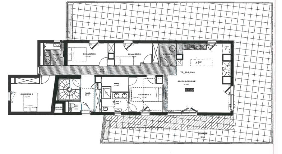 Villa T5 sur le toit – Vue sur les vignes – 5 pièces – 4 chambres – 128 m²