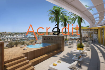 VENTE APPARTEMENT, VILLAGE NATURISTE – CAP D&rsquo;AGDE – 1 pièce – 1 chambre – 51.5 m²