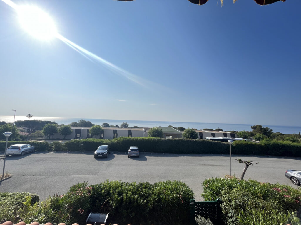 Magnifique vue mer pour cet appartement avec terrasse  – 2 pièces – 1 chambre – 27 m²