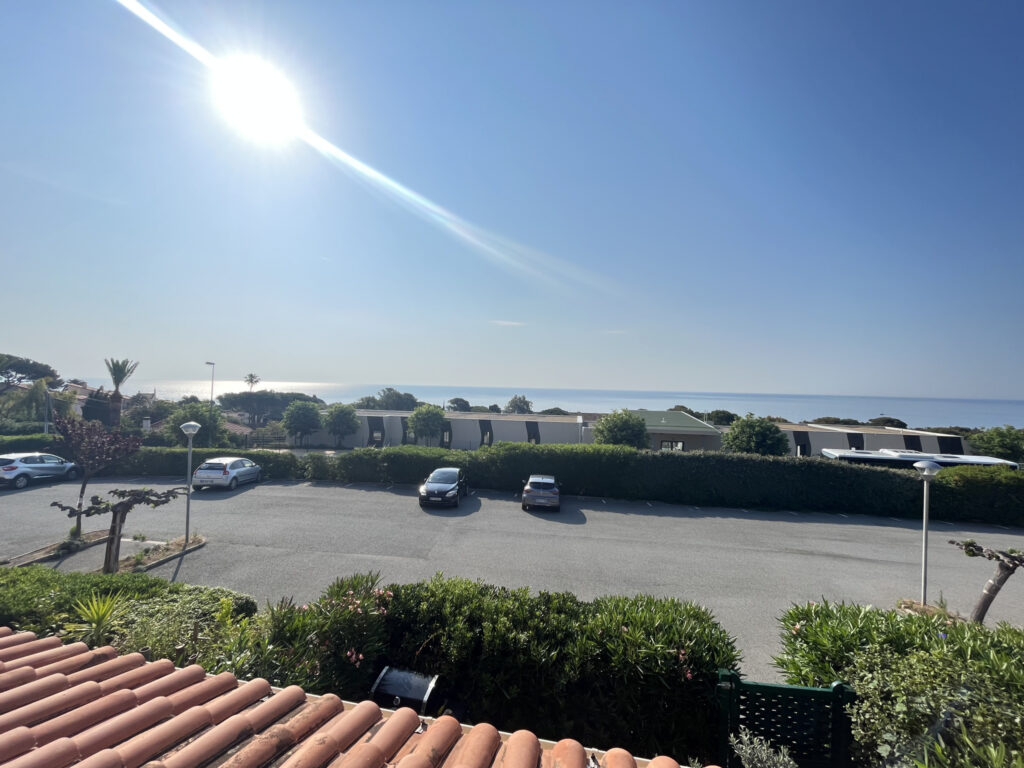 Magnifique vue mer pour cet appartement avec terrasse  – 2 pièces – 1 chambre – 27 m²