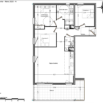 À Domancy, grand appartement avec grand balcon – 4 pièces – 3 chambres – 88.54 m²