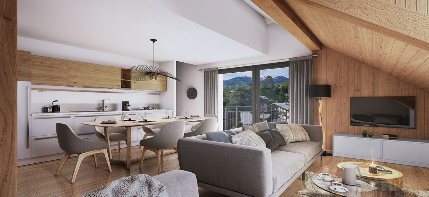 Saint Gervais Les Bains : T2 en résidence hôtelière avec occ – 2 pièces – 1 chambre – 38 m²