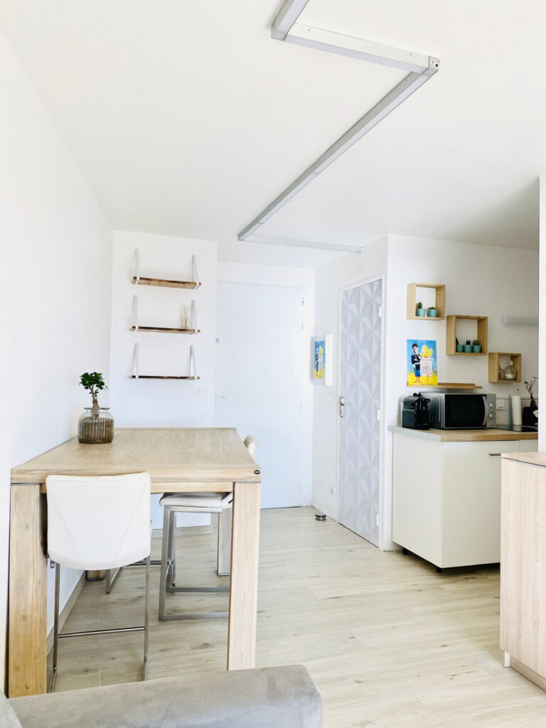 Magnifique vue mer pour cet appartement avec terrasse  – 2 pièces – 1 chambre – 27 m²