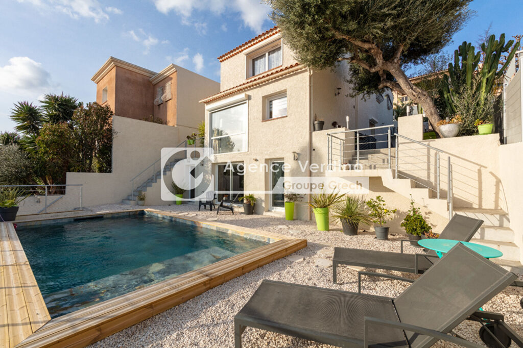 Nouveauté – Carqueiranne – Villa vue mer 140 m2 avec piscine – 4 pièces – 3 chambres – 140 m²