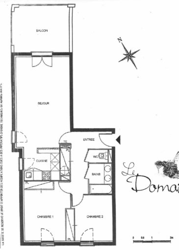 Le Domaine des lices grand T3 66 m2 avec terrasse et places  – 3 pièces – 2 chambres – 63 m²
