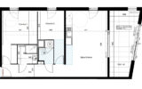 A vendre, appartement T3 – castries (34)  – 3 pièces – 2 chambres – 63.55 m²