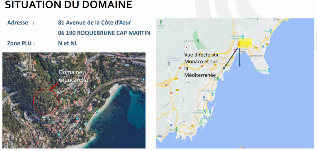 À Roquebrune-Cap-Martin (06), villa de 340m2 à acheter – 10 pièces – 6 chambres – 340 m²