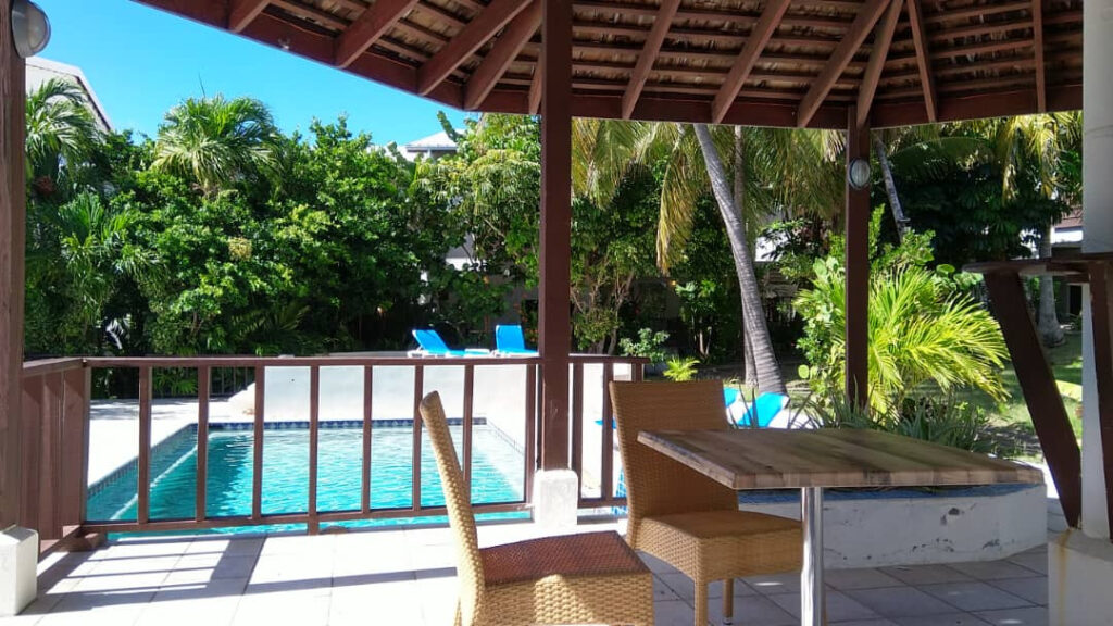 SAINT MARTIN, T2 vue mer dans une résidence avec piscine – 2 pièces – 1 chambre – 35 m²
