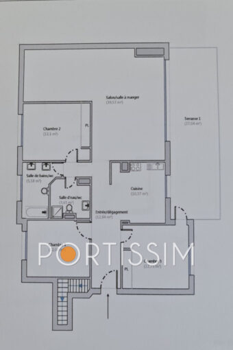 Nice, Duplex de 5 p, vue panoramique – 5 pièces – 4 chambres – 130.00 m²