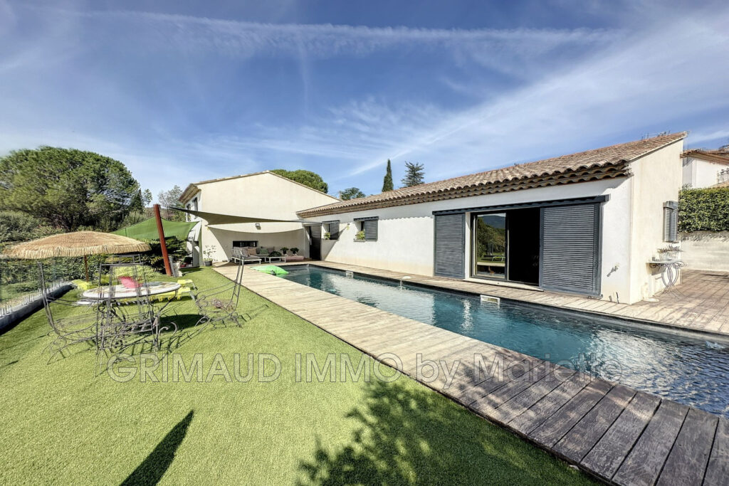 belle villa dans les vignes et sa piscine – 4 pièces – 3 chambres – 154.00 m²