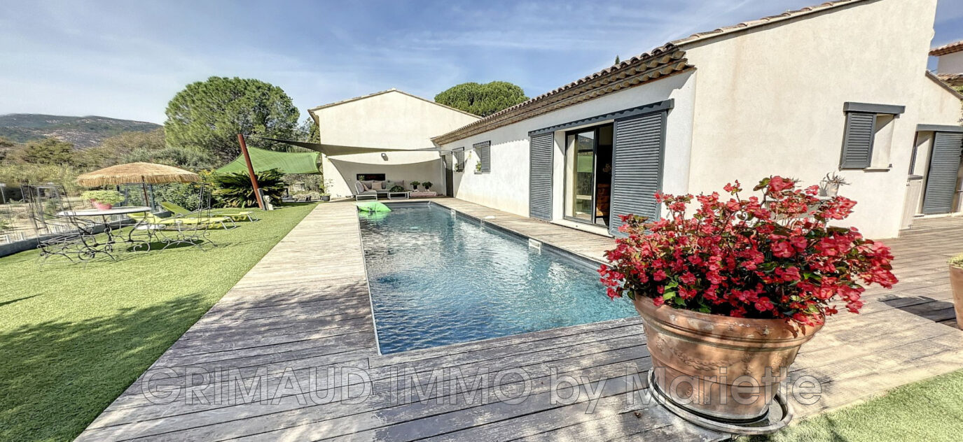 belle villa dans les vignes et sa piscine – 4 pièces – 3 chambres – 154.00 m²