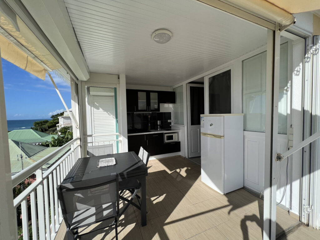 Appartement VUE MER Anse des Rochers – 1 chambre – 1 voyageur – 34 m²