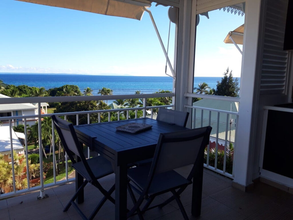 Appartement VUE MER Anse des Rochers – 1 chambre – 1 voyageur – 34 m²