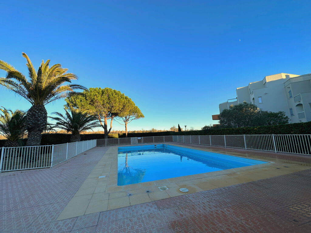 Appartement studio cabine, St Cyprien Plage Front de Mer. – 2 pièces – 1 chambre – 25.75 m²