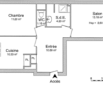 LE PARC SAINT IRENNEE LYON 5 – 2 pièces – 1 chambre – 52 m²