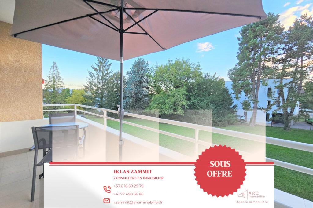 Centre Divonne, charmant T3 de 91m2 avec balcons – 3 pièces – 2 chambres – 91 m²