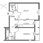  . – 2 pièces – 1 chambre – 48 m²
