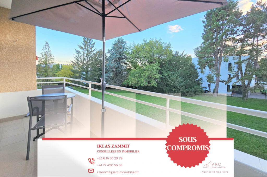 Centre Divonne, charmant T3 de 91m2 avec balcons – 3 pièces – 2 chambres – 91 m²