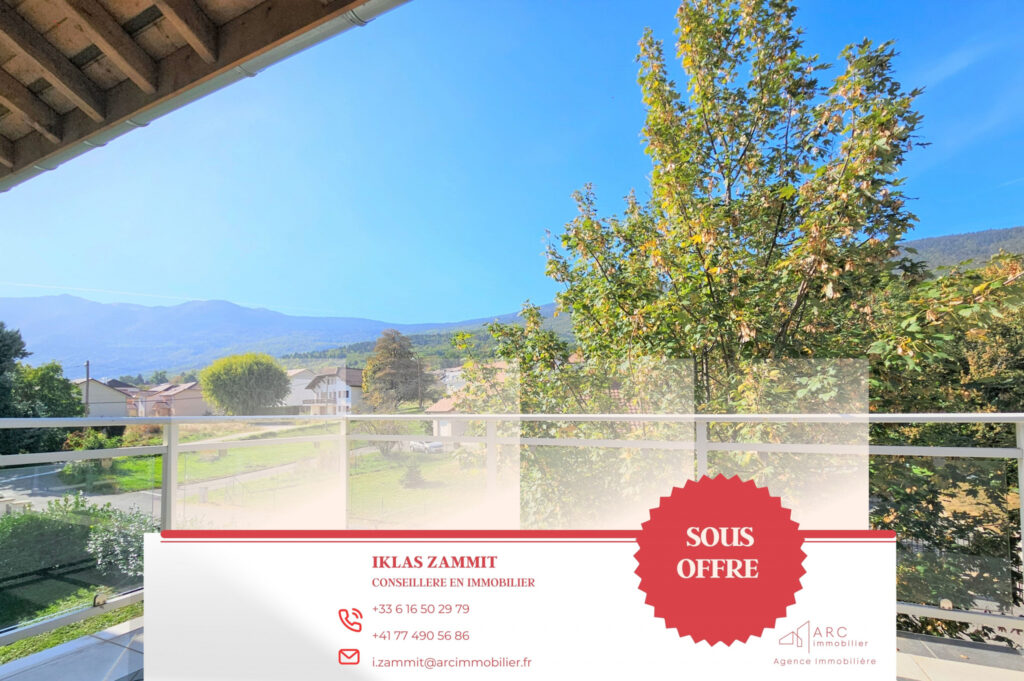 Attique avec vue dégagée T2 à Peron de 57m2 – 2 pièces – 1 chambre – 57 m²