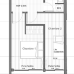 VUE MER – DUPLEX T3 – CAP D’AGDE – 34 – 3 pièces – 2 chambres – 60.01 m²