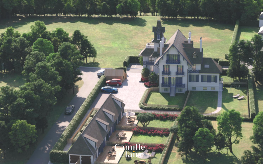 Appartement avec vaste jardin dans un Manoir classé à Trouvi – 3 pièces – 2 chambres – 87 m²