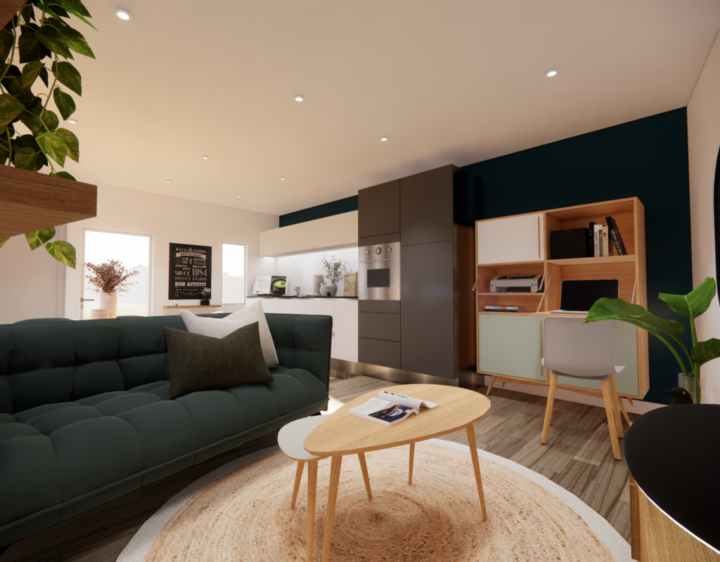 Maison 3 pièces 62 m2 avec terrasse et cour privative  – 3 pièces – 2 chambres – 62 m²