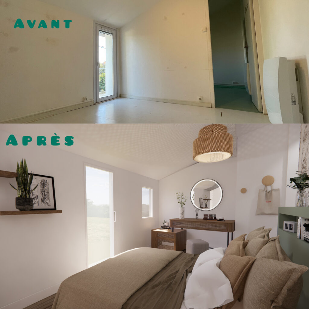 Maison 3 pièces 62 m2 avec terrasse et cour privative  – 3 pièces – 2 chambres – 62 m²