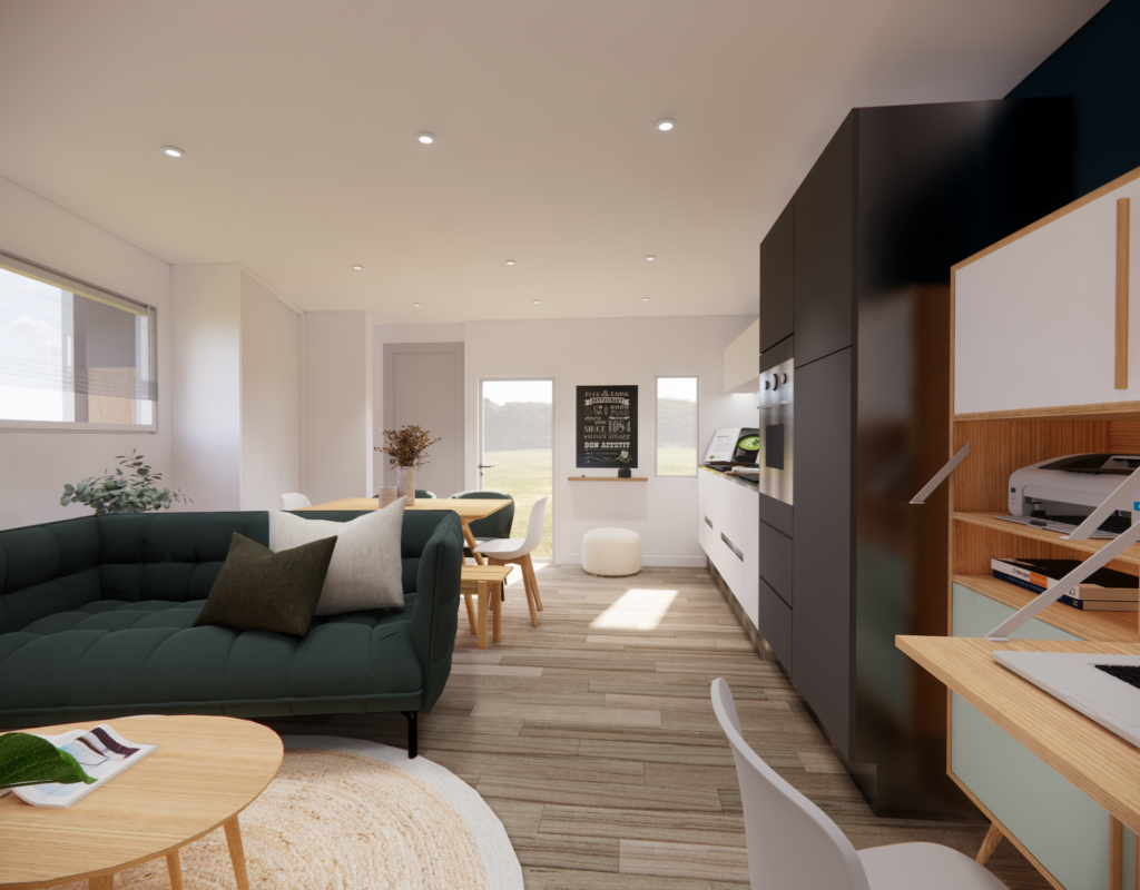 Maison 3 pièces 62 m2 avec terrasse et cour privative  – 3 pièces – 2 chambres – 62 m²