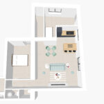 Appartement T3 avec jardin à Bernex  – 3 pièces – 2 chambres – 68.24 m²