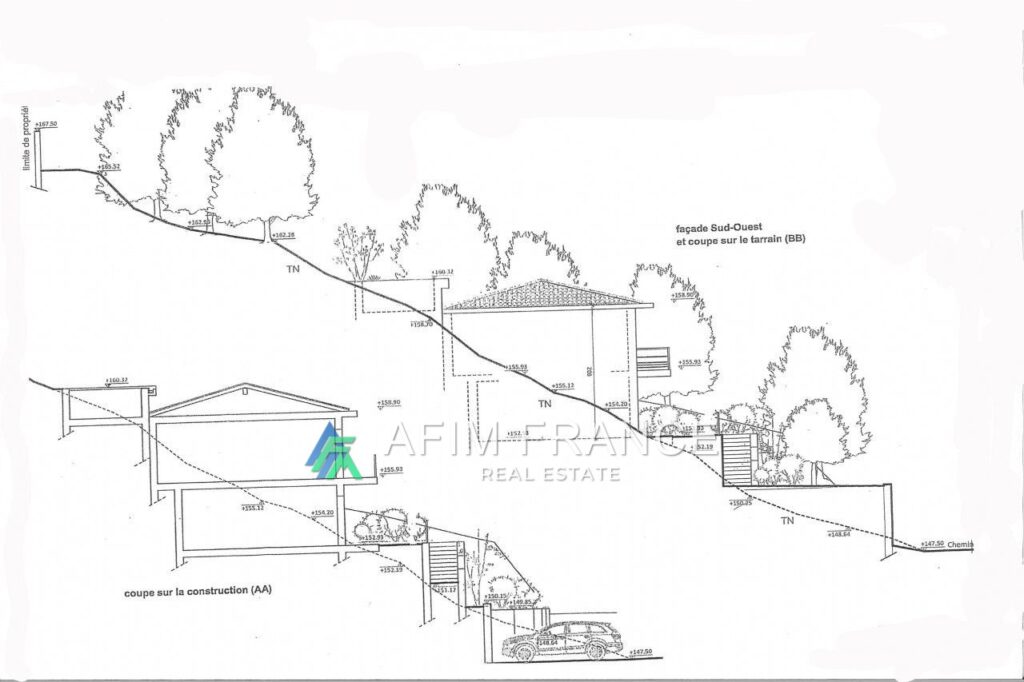 vente terrain constructible – 863.00 m²
