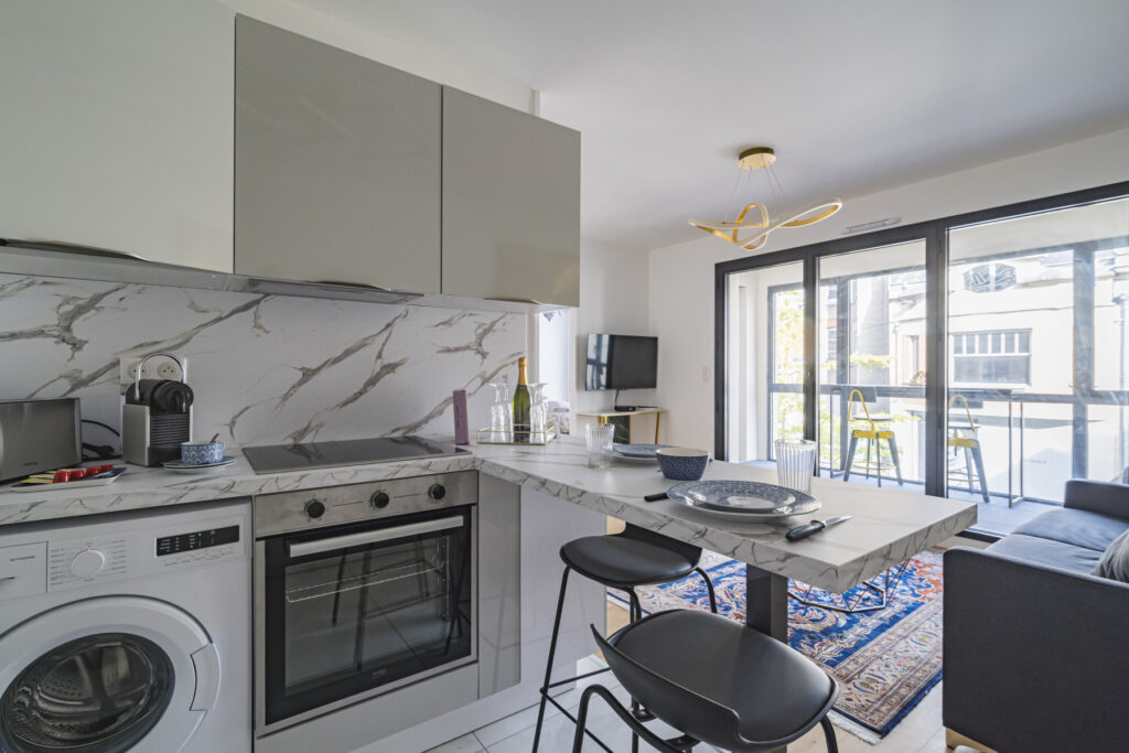 Appartement T2 meublé hypercentre Reims – 2 pièces – 1 chambre – 43 m²