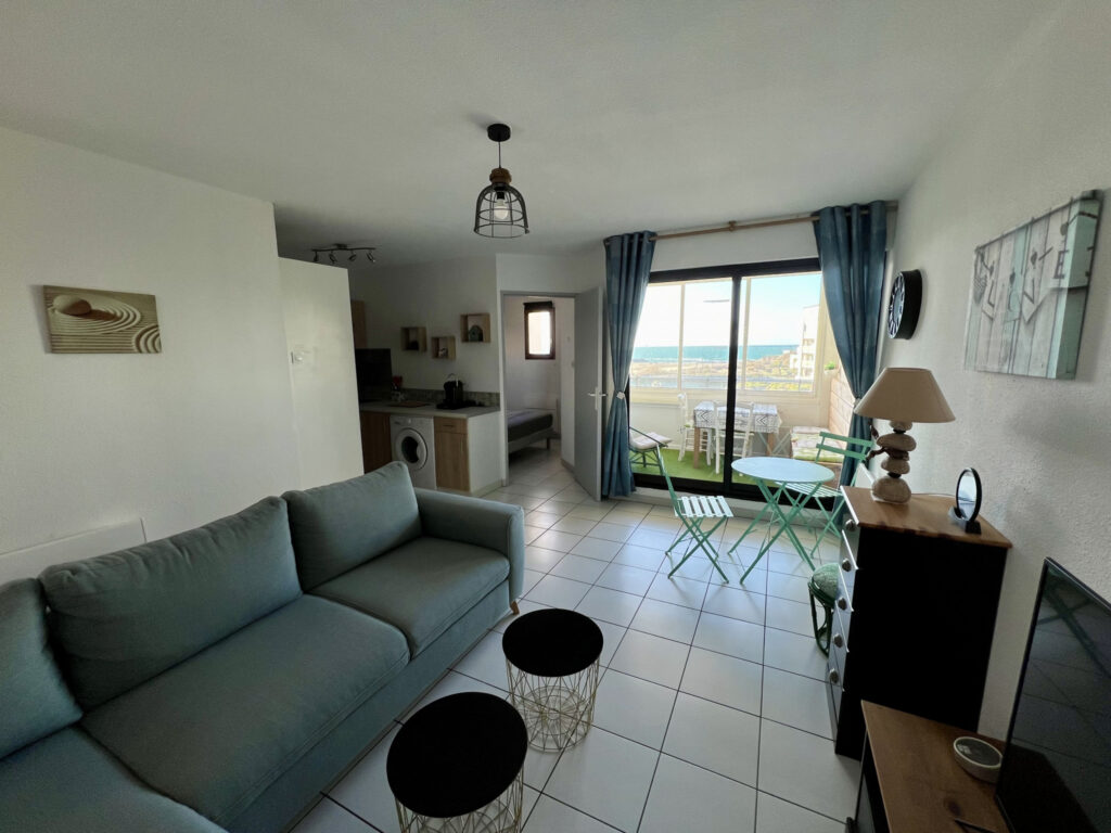 ACHAT CAP D’AGDE T3 VUE EXCEPTIONNELLE SUR MER QUARTIER ROCH – 3 pièces – 2 chambres – 42.98 m²