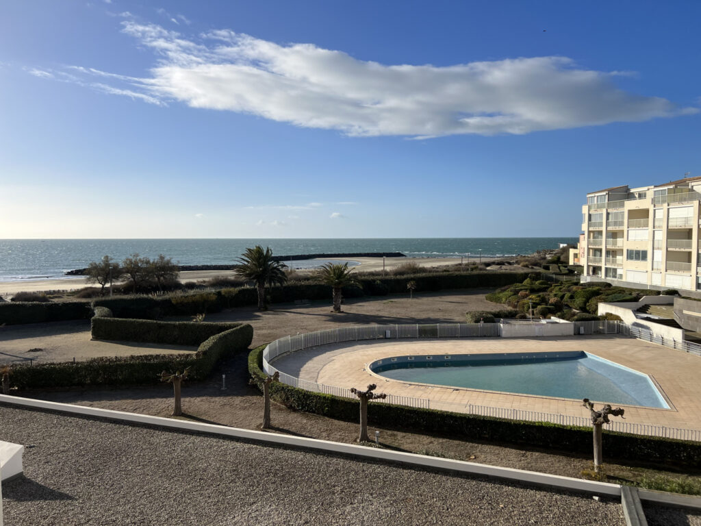 ACHAT CAP D’AGDE T3 VUE EXCEPTIONNELLE SUR MER QUARTIER ROCH – 3 pièces – 2 chambres – 42.98 m²