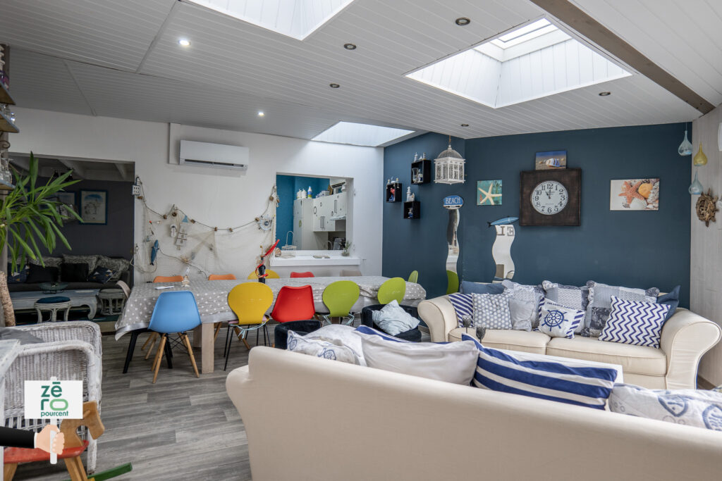 Vue mer à Longeville sur Mer – 7 pièces – 5 chambres – 123 m²